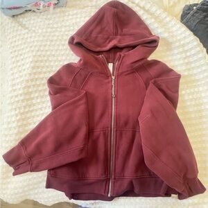 Lululemon Athletica Maroon Zip-Up Jacket